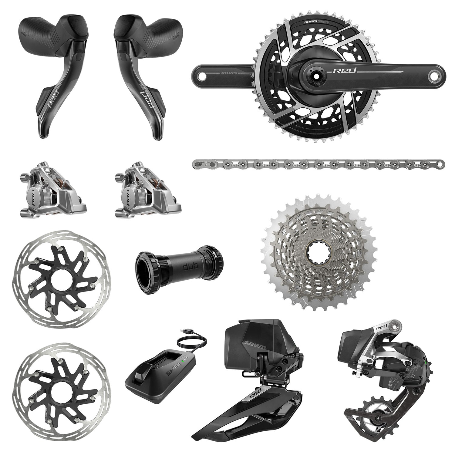 SRAM Gruppo RED ASX E1 Disc 2x12